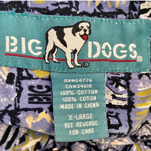 Big Dogs Men's Short Sleeve Button Down EUC | XL - Picture 2 of 5